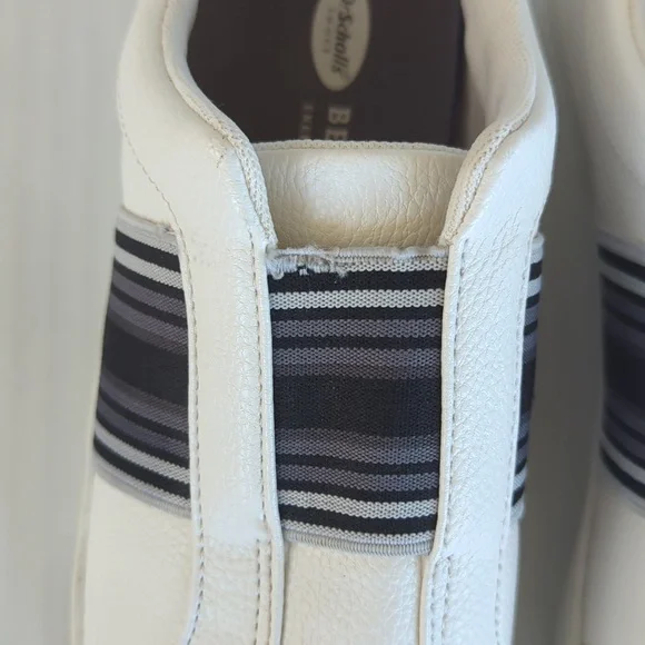 Dr. Scholl's Madi Band Slip On Sneakers 8M White Black Gray - Picture 6 of 16